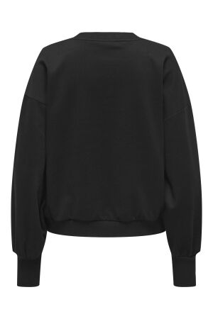 Only Only onlbrooke l/s o-neck detail swt noos Sweater black ecru draw flower