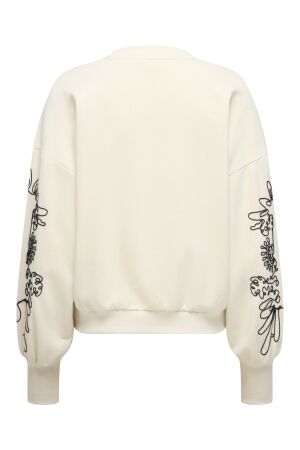 Only Only onlbrooke l/s o-neck detail swt noos Sweater birch black magnolia