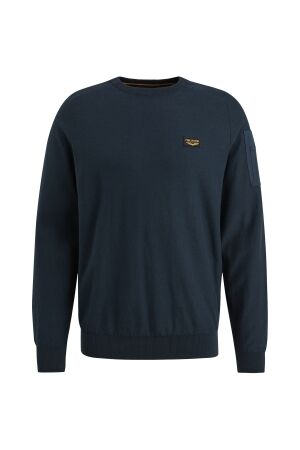 PME Legend PME Legend r-neck american classic singele jersey knit Trui 5073 - sky captain