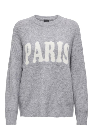 Only Only onljerico l/s pullover knt noos Trui grey melange