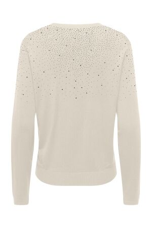 Only Only onlanabella ls bling o-neck knt Trui birch w. dark silver