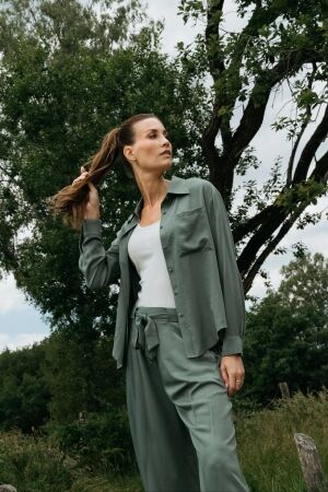 Maicazz Maicazz shoot - blouse sp26.20.505 Blouse green smoke