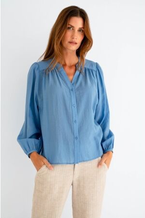 Maicazz Maicazz sarah - blouse sp26.20.511 Blouse blue