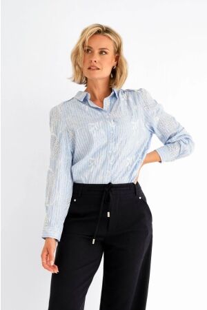 Maicazz Maicazz saigon - blouse sp26.20.514 Blouse blue stripe