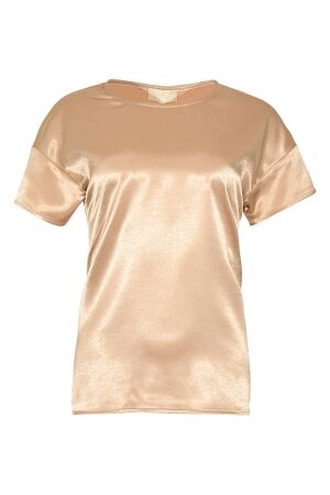 Maicazz Maicazz millo - top sp26.60.319 T-shirt Lange mouw gold