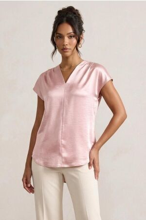 Maicazz Maicazz melice- top sp26.60.321 T-shirt Lange mouw slate rose