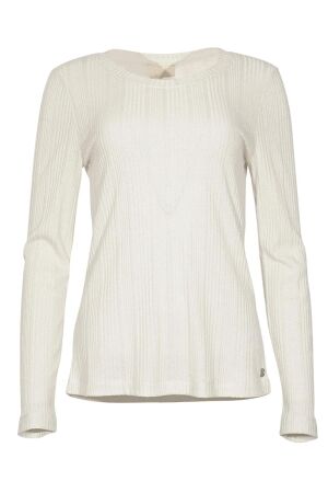 Maicazz Maicazz pubra - top sp26.60.325 T-shirt Lange mouw offwhite - silver