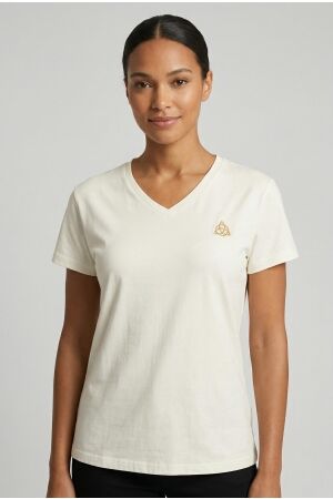 Maicazz Maicazz mirsa - t-shirt sp26.75.015 T-shirt Korte mouw offwhite -gold