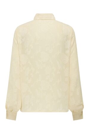 Only Only onldoreen ls jaquard shirt wvn cs Blouse ecru