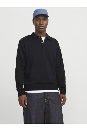 Jack & Jones Jack & Jones jjebradley sweat polo noos Trui black