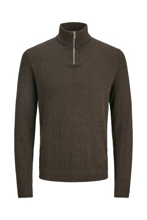 Jack & Jones Jack & Jones jjeemil knit half zip noos Trui mulch twist