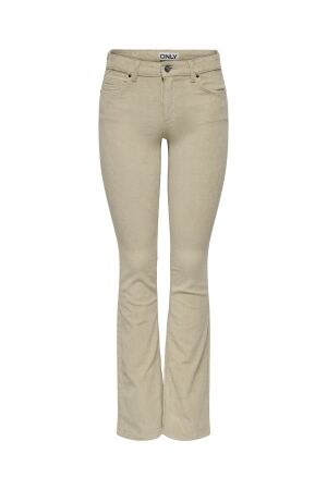 Only Only onlmary-global mid cord flared pnt noos Broek oatmeal