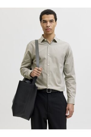 Jack & Jones Jack & Jones jprblaparker shirt l/s noos Overhemd 4935489 smokey olive slim fit