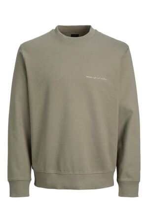 Jack & Jones Jack & Jones jprblaowen branding crewneck sweat Sweater 4944510 smokey olive