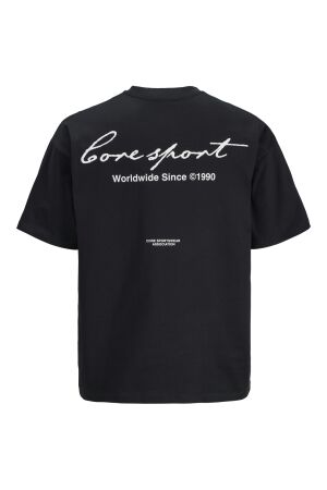 Jack & Jones Jack & Jones jcodust script back tee ss crew neck Print T-shirts 4951062 black