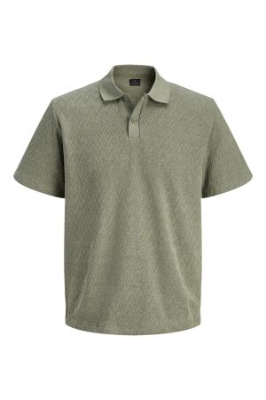 Jack & Jones Jack & Jones jprblatrenton ss jacquard polo Poloshirts 4951268 smokey olive