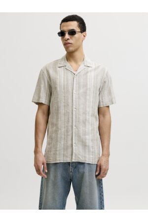 Jack & Jones Jack & Jones jprblusummer lin. blen dobby ss shirt sn Overhemd 4954485 mermaid regular fit