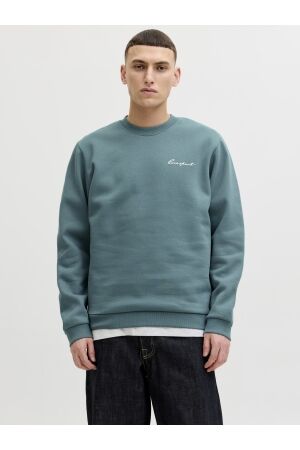 Jack & Jones Jack & Jones jcodust script sweat crew neck 5035707 north atlantic