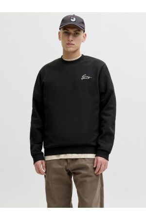 Jack & Jones Jack & Jones jcodust script sweat crew neck 5035705 black