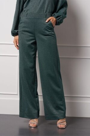 Studio Anneloes Studio Anneloes lexie sparkle trousers 13325 Broek 7801 bottle green/silver