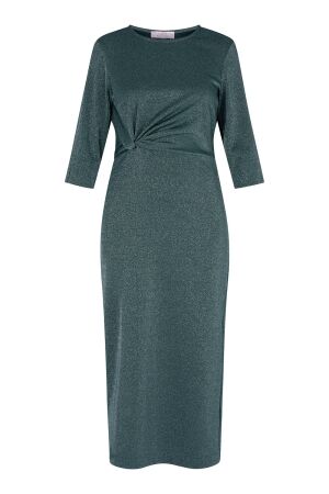 Studio Anneloes Studio Anneloes valerie sparkle dress 13326 Jurk 7801 bottle green/silver