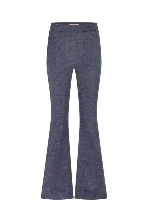 Studio Anneloes Studio Anneloes flair sparkle trousers 13329 Flared 6901 dark blue/silver