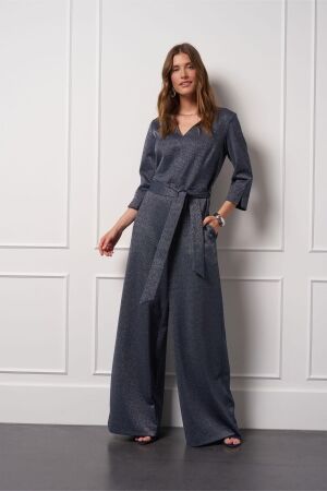 Studio Anneloes Studio Anneloes odessi sparkle jumpsuit 13330 Jumpsuit 6901 dark blue/silver