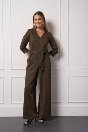 Studio Anneloes Studio Anneloes odessi sparkle jumpsuit 13330 Jumpsuit 0002 gold