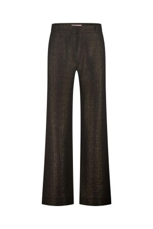 Studio Anneloes Studio Anneloes lexie sparkle waffle trousers 13338 Broek 9002 black/gold