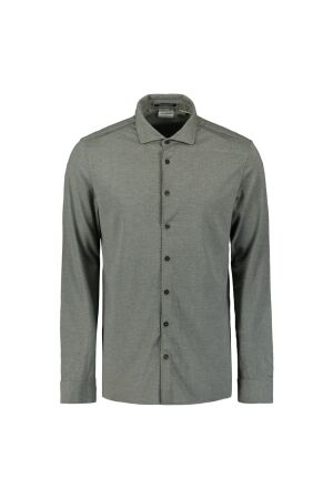 No- Excess No- Excess shirt jersey melange stretch n4180 Overhemd 124 dark steel