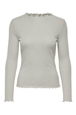 Only Only onlemma ls glitter top jrs noos T-shirt Lange mouw pumice stone silver glitter