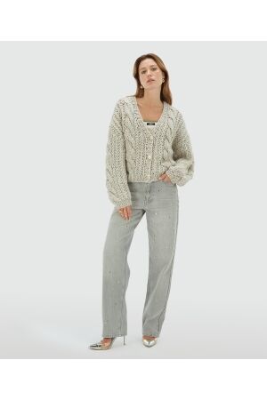 Josh V Josh V fayenna Vest warm grey melange