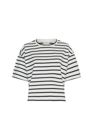 MSCH Copenhagen MSCH Copenhagen mschleana tee stp T-shirts egret/sky cap