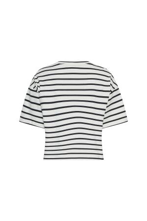 MSCH Copenhagen MSCH Copenhagen mschleana tee stp T-shirts egret/sky cap