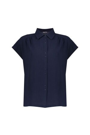 Geisha Geisha blouse crinckle 63140-21 Blouse 675 navy
