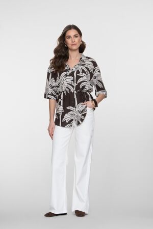 Geisha Geisha pants wide leg 61152-44 Broek 10 off-white