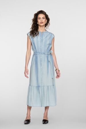 Geisha Geisha dress chambray & tape 67050-70 Jurk 635 jeansblue