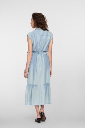 Geisha Geisha dress chambray & tape 67050-70 Jurk 635 jeansblue