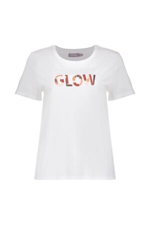 Geisha Geisha t-shirt glow 62084-41 T-shirt Korte mouw 10 off-white/light pink