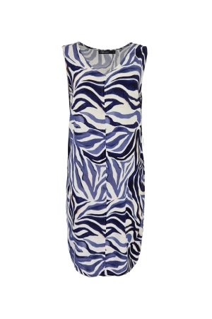 FOS Amsterdam FOS Amsterdam jurk - linde-z zebra 7449 Zomerjurkjes 410 navy