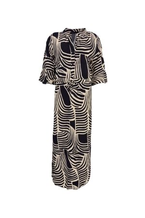 FOS Amsterdam FOS Amsterdam jurk - lalia curvy lines 7457 Zomerjurkjes 001 zwart
