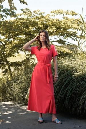 Studio Anneloes Studio Anneloes sigrid ssl dress 13145 Zomerjurkjes 2800 coral red