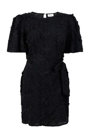Aaiko Aaiko celina embroidery vis 671 Jurk 900 black