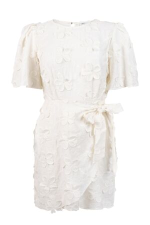 Aaiko Aaiko celina embroidery vis 671 Jurk 114300 les blancs