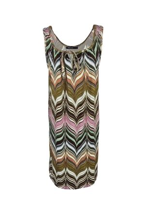 FOS Amsterdam FOS Amsterdam jurk - sandy missoni 7429 Zomerjurkjes 320 army