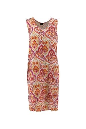 FOS Amsterdam FOS Amsterdam linde-z - coral paisley 6634 Zomerjurkjes 640 fuchsia