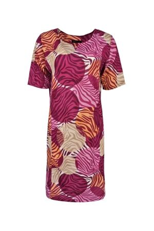 FOS Amsterdam FOS Amsterdam jurk - fiona safari disco 7470 Zomerjurkjes 640 fuchsia