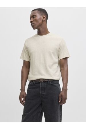 Jack & Jones Jack & Jones jjeaustin tee ss noos Print T-shirts 4785237 antique white melange