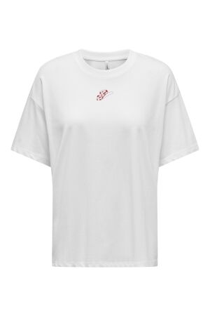 Only Only onlvivvi life s/s lovely top jrs T-shirts bright white