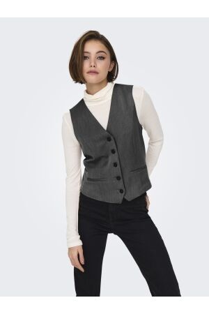 Only Only onliris-hattie waistcoat tlr noos Gilets dark grey melange